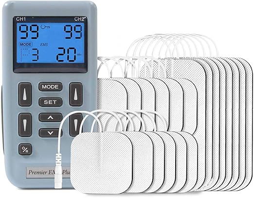 PREMIER STIM PLUS, TENS MACHINE 2 CHANNELS (5TENS MODES+3 EMSMODES)
