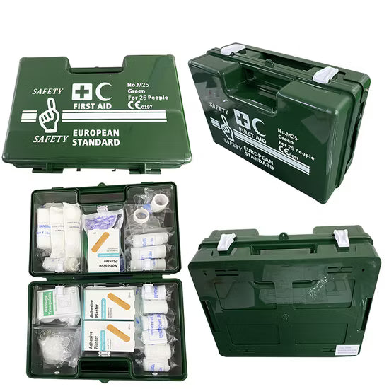 FIRST AID BOX FOR 25 PEOPLE GREEN