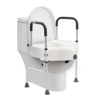 Toilet Seat Raiser with Armrests