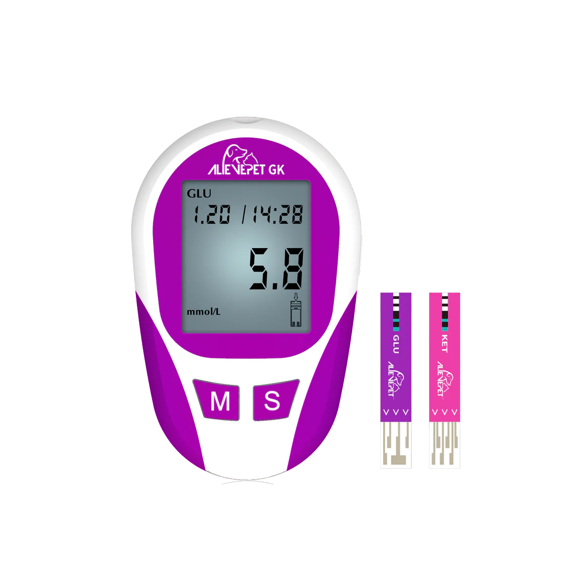 Blood Glucose and β-KetoneTest Meter for Pets