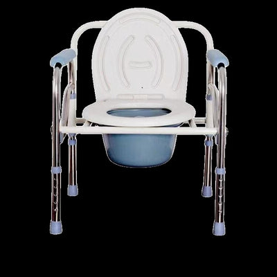 Stainless steel chair with toilet