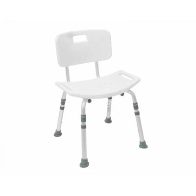 Shower chair with back support
