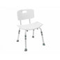 Shower chair with back support