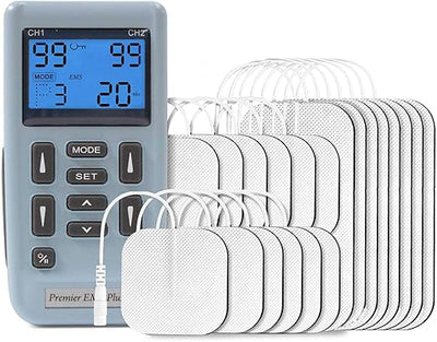 PREMIER STIM PLUS, TENS MACHINE 2 CHANNELS (5TENS MODES+3 EMSMODES)