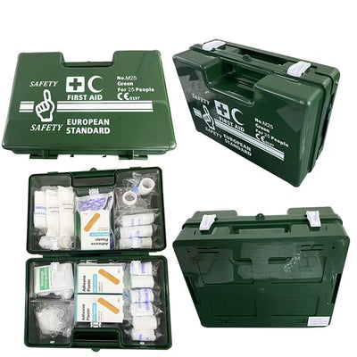 FIRST AID BOX FOR 25 PEOPLE GREEN