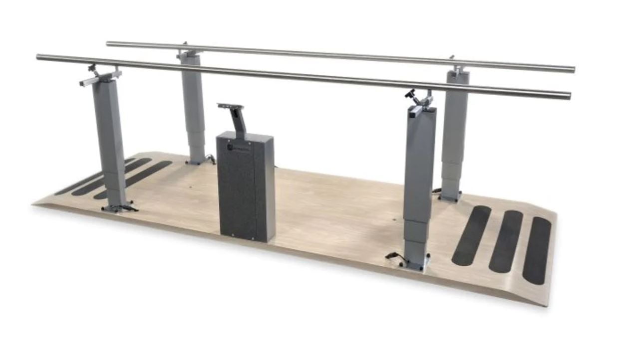 Height-adjustable rehabilitation parallel bars