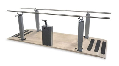Height-adjustable rehabilitation parallel bars