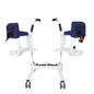 Transfer and Over Toilet Commode Chair with Wheels