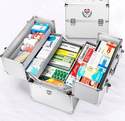 Medicine Storage Box with Portable Handle
